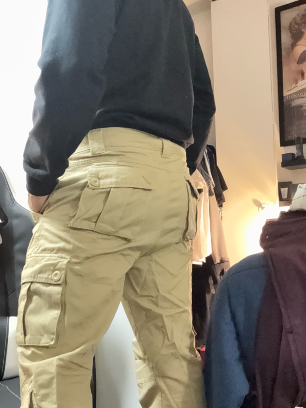 Match Men's Cargo Pants in Light Khaki